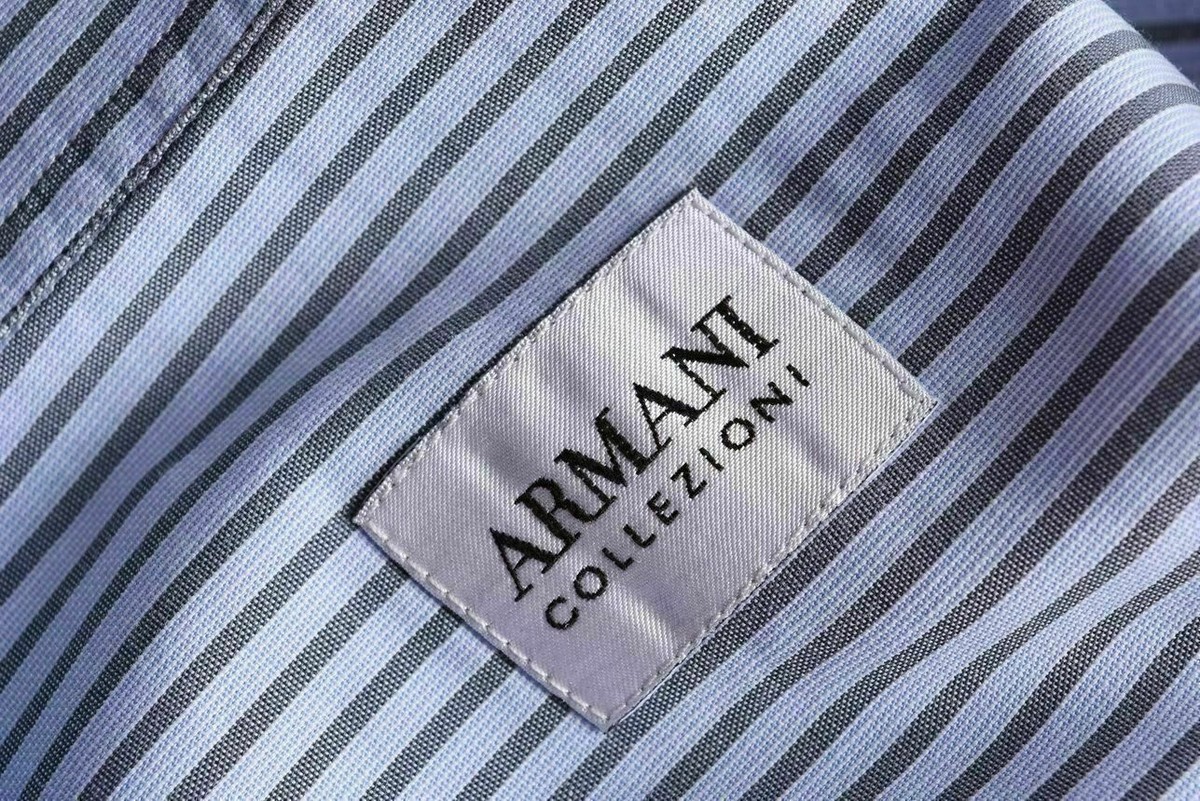 ARMANI COLLEZIONI ストライプシャツ Lサイズ ARMANI COLLEZIONI