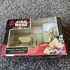 Star Wars Episode I Armored Scout Tank with Battle Droid - New