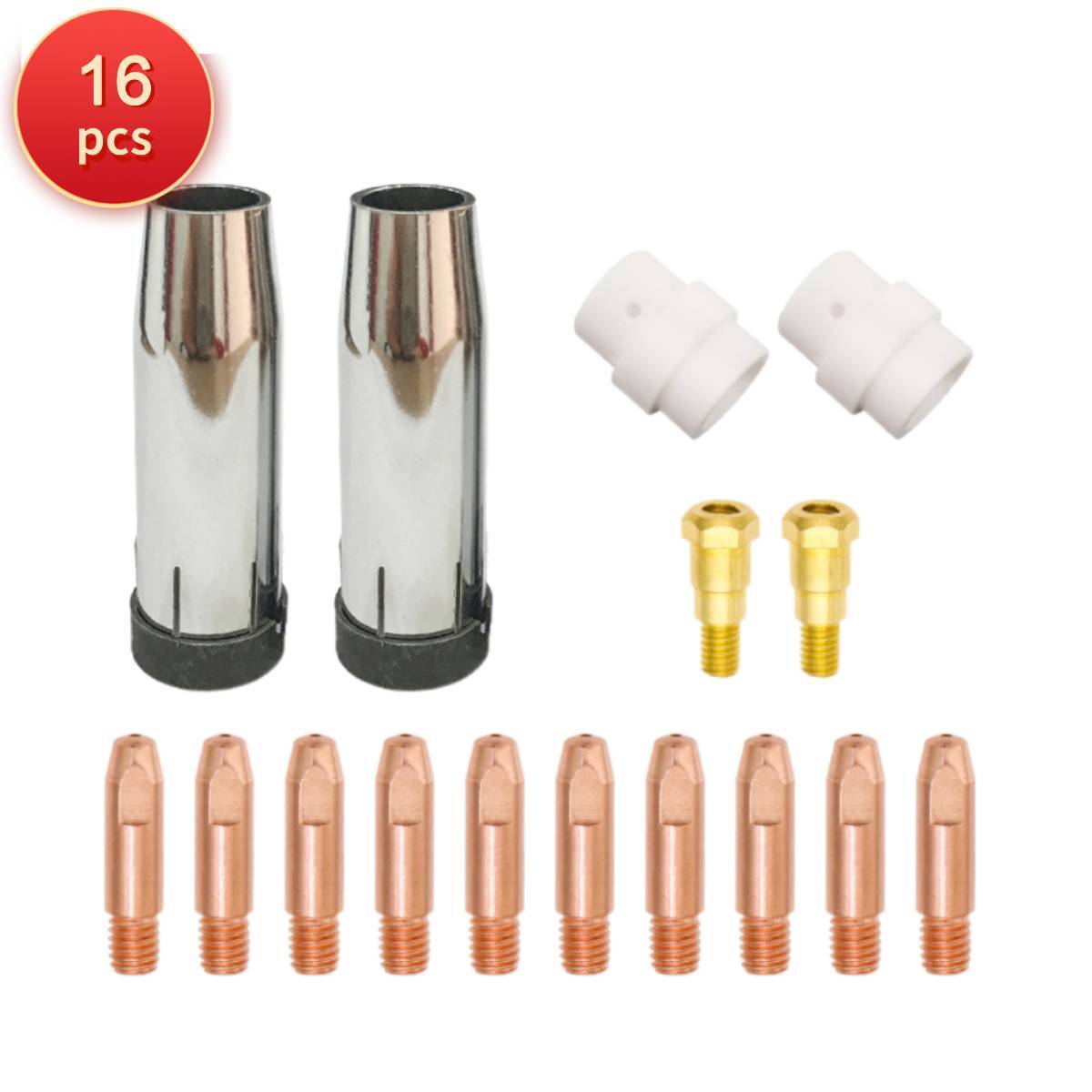 14-Piece MIG Welding Consumables Kit - .035" Parts For Hobart Handler 125 EZ Welder