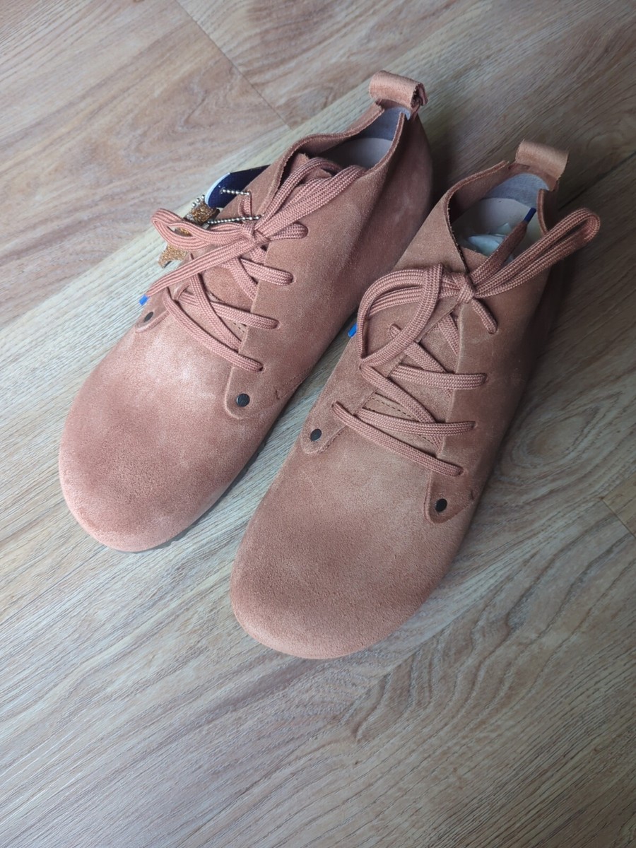 ビルケンシュトック Dundee Birkenstock Dundee Chukka Suede Shoes Mens 9-9.5 EU 42 Rust Brown