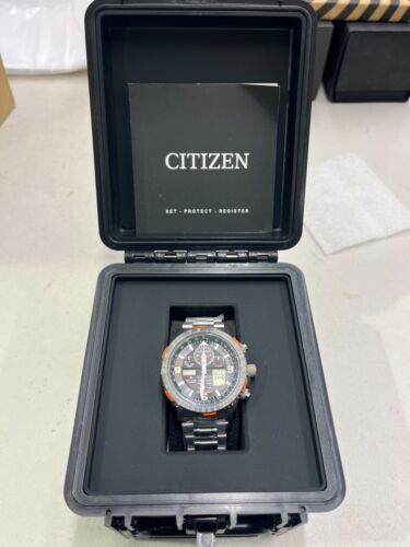 Citizen Promaster Skyhawk Super Titanium Sapphire World Time JY8108-53E - NEW