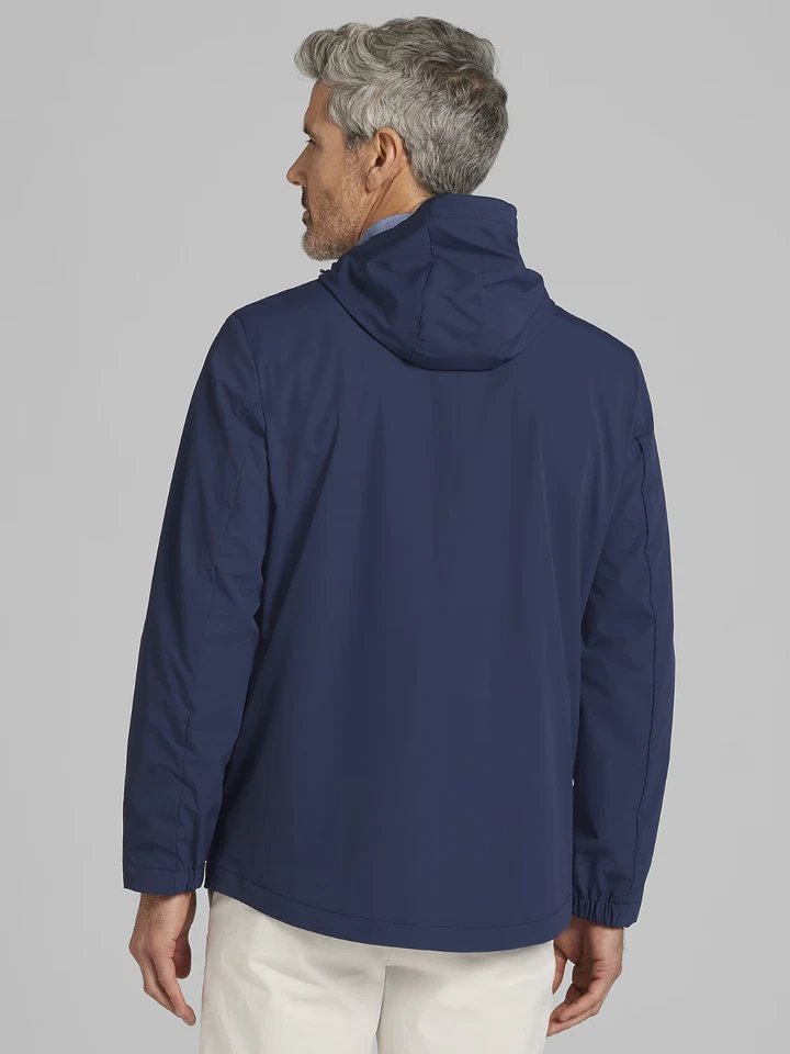 $109 Kenneth Cole Moderno Con Capucha Rendimiento Elástico Cortavientos TOTALMENTE NUEVO XXL Foto 3 de 3