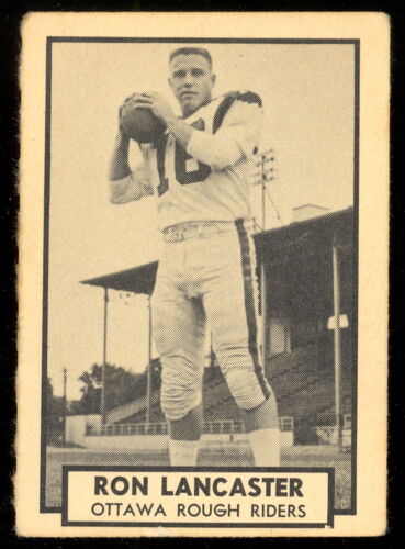 1962 TOPPS CFL FOOTBALL #102 RON LANCASTER EX OTTAWA ROUGH RIDERS WITTENBERG Col - Picture 1 of 2