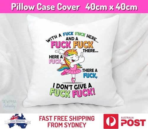 Novelty Funny Cushion Cover - Unicorn Design - 第 1/3 張圖片
