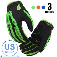 Skull Full Finger Cycling Gloves Racing Motorcycle Glove Bicycle MTB Bike Riding