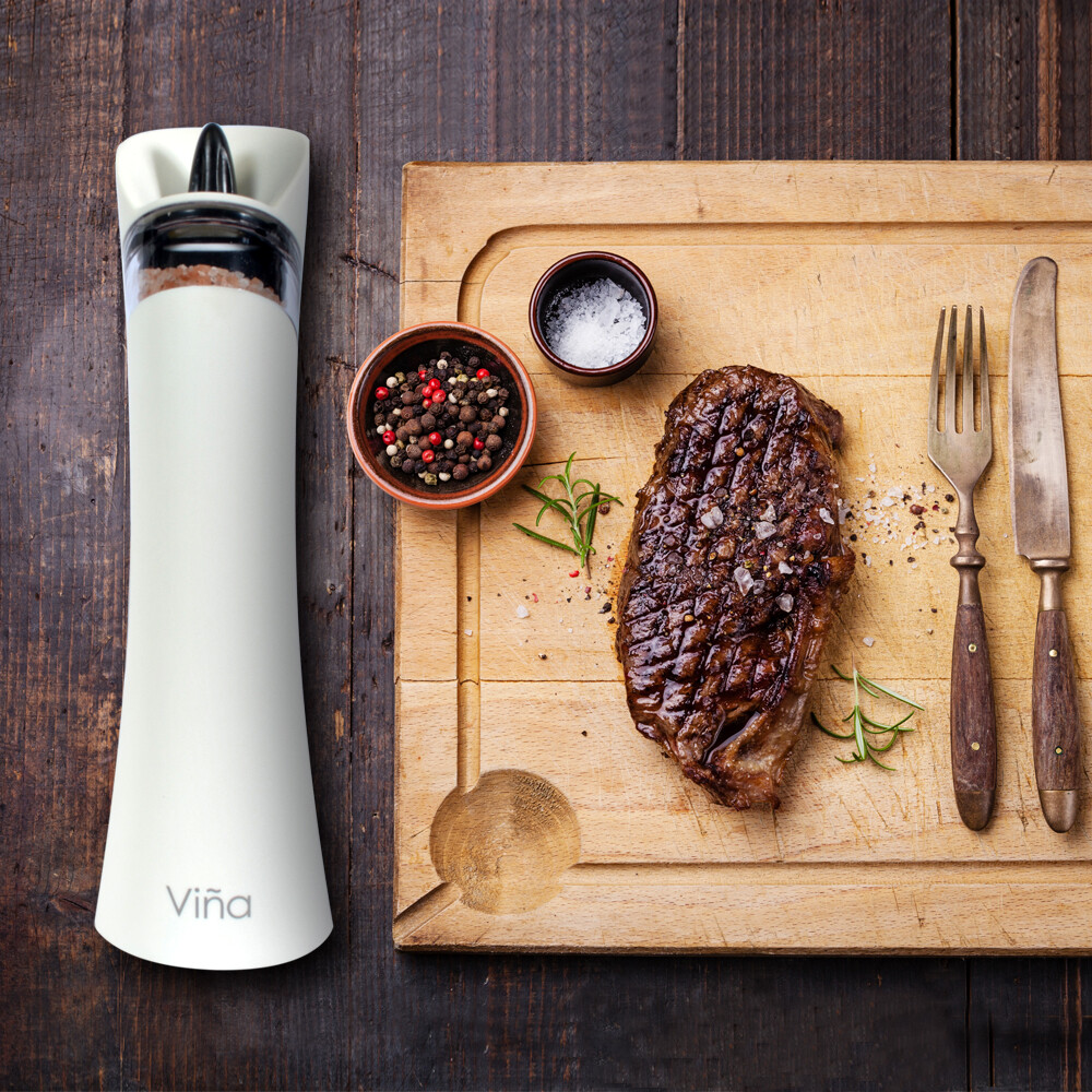 Vina Automatic Gravity Salt Pepper Grinder Plastic Body 2 Electric