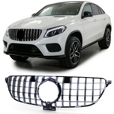 Sport Kühlergrill Schwarz Chrom für Mercedes GLE Coupe C292 15-19 Sport Kühlergrill Schwarz Chrom für Mercedes GLE Coupe C292 15-19