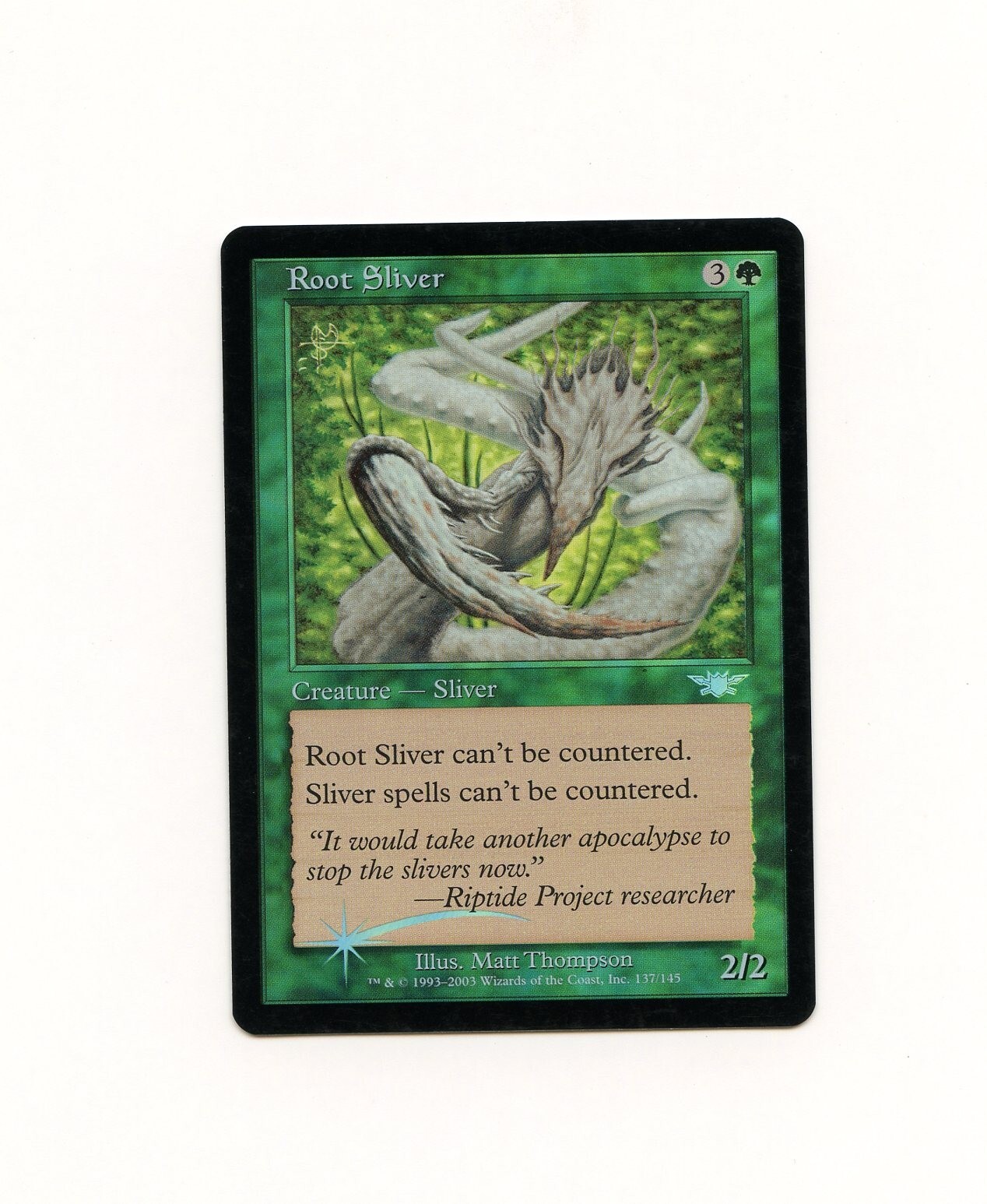 Root Sliver Legions FOIL LP very light clouding  Magic the Gathering