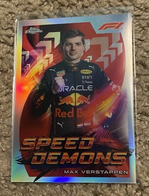 Max Verstappen 2022 Topps Chrome Formula One F1 Speed Demons Refractor #SD-MV