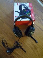 Stereo Gaming Headset Head Phones Earpads Ear-Cup Audio 3.5mm Jack  USB Connect