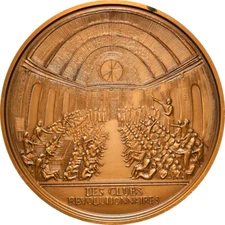 [#181411] France, Medal, Révolution Française, Les Clubs Révolutionnaires, Histo