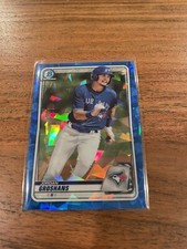 2020 Bowman Draft Chrome Sapphire Refractor Jordan Groshans NRMT+ Rookie Toronto