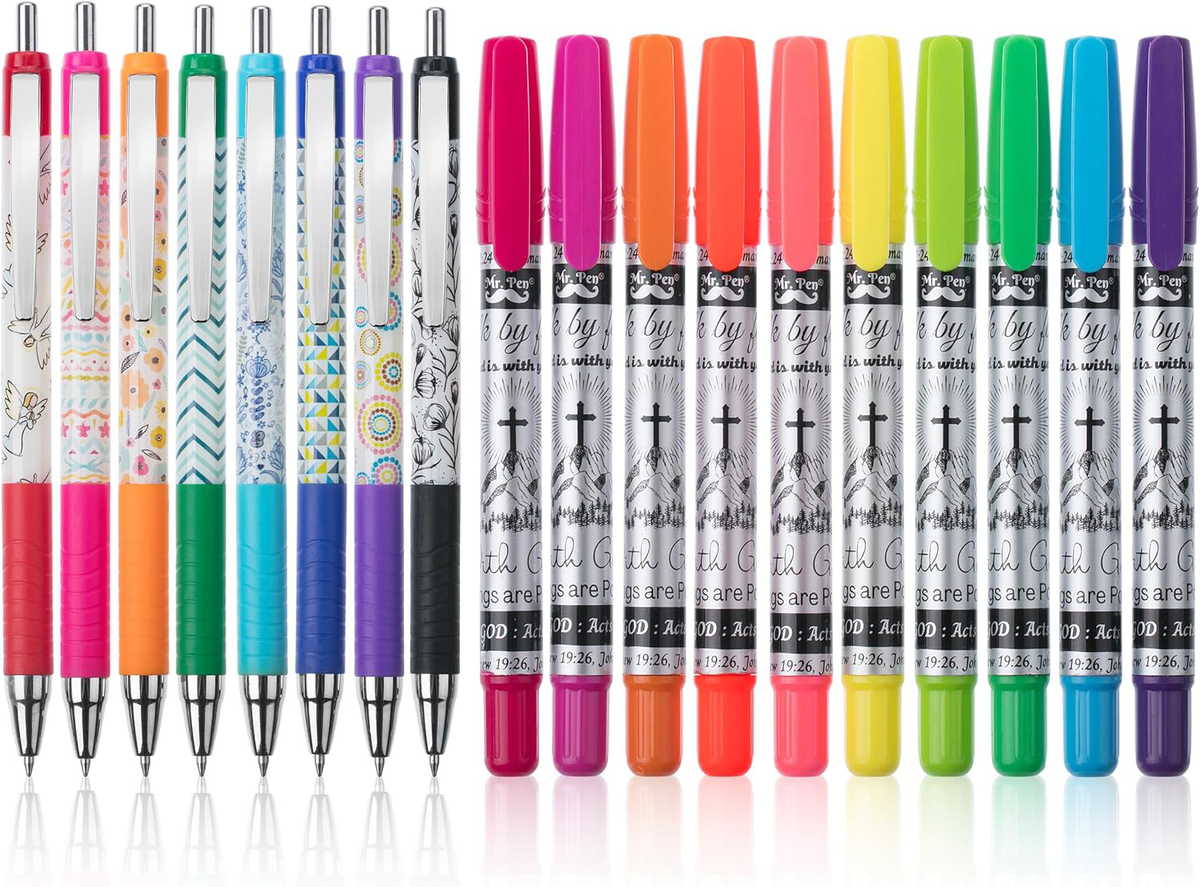 Bible Journaling Kit – No Bleed Highlighters & Pens – Bible Study Supplies For Journaling, Gift, Christmas