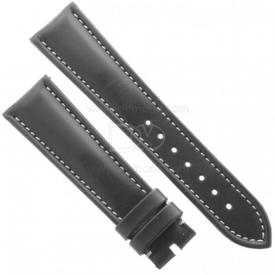 Zenith Black Leather Strap With Rubber Interior 22/18 Mm Cairelli 03.2240.4