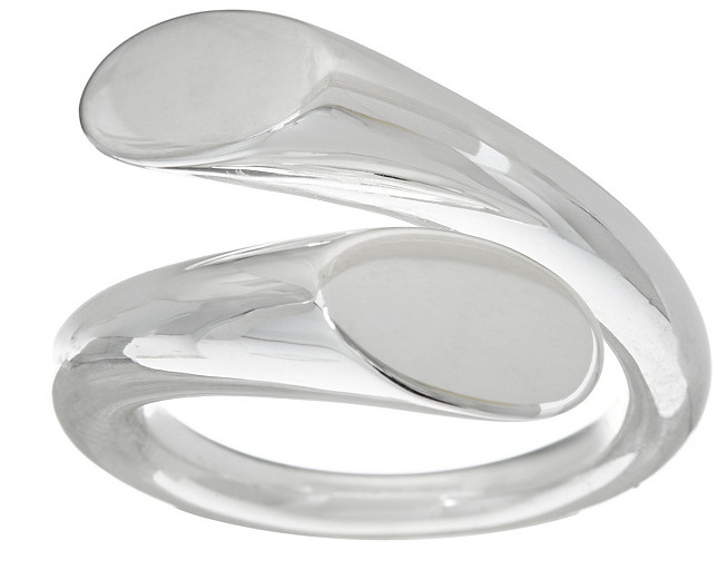 Бронзовое байпасное кольцо RLM белого цвета - A