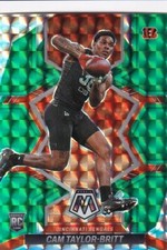 2022 Panini Mosaic Green Card #393 Cam Taylor-Britt (Rookie Card) 