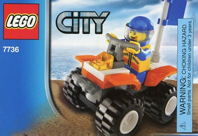 Retired LEGO #7736 Coast Guard Quad Instruction