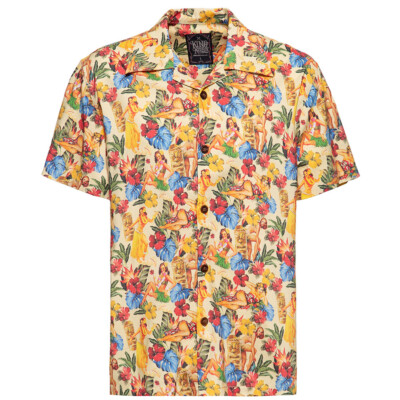 King Kerosin Hawaii Hemd - Warm Sand Hawaii Vintage Retro
