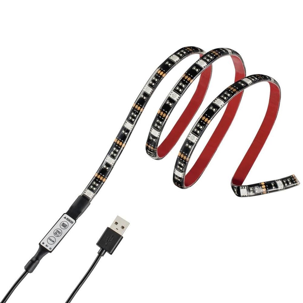 HAMA USB-LED-Leuchtband mit integrierter Bedieneinheit RGB 1m 12 St 25135118 2190₽