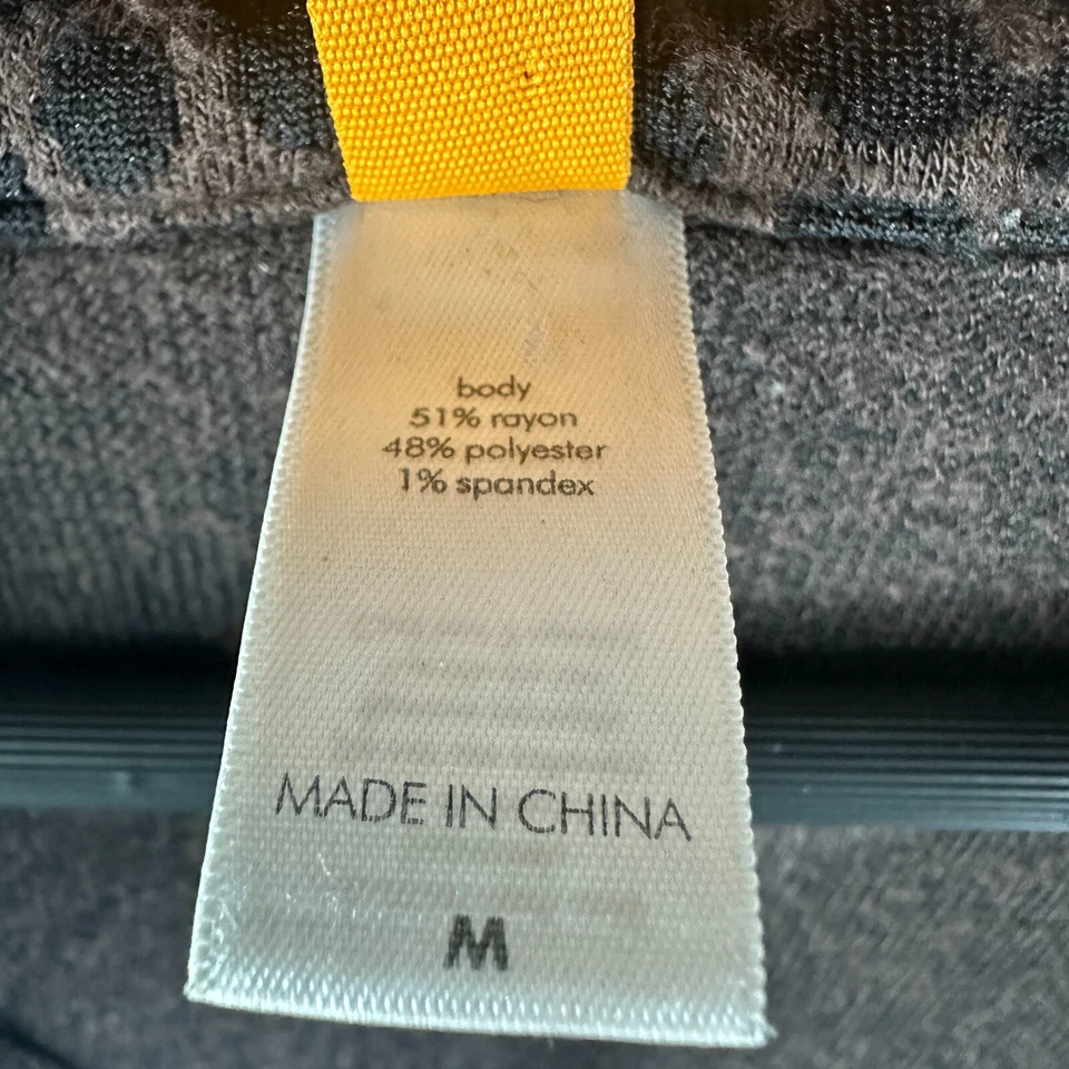 Pullover Lucy Top Mujer Mediano 1/4 Cremallera Manga Cremallera Puño Marrón Estampado Animal Logo Foto 4 de 4