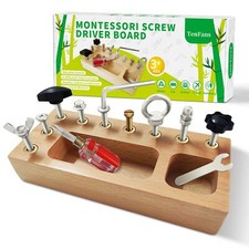 Montessori Toys for 3 4 5 Year Old, Montessori Screwdriver Board, Kids Wooden...
