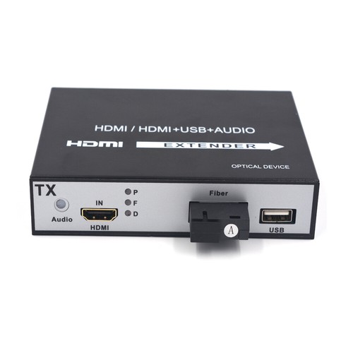 High Quality HDMI extenders -1080p 60Hz HDMI Video Audio over Fiber optic SC USB - 第 7/8 張圖片