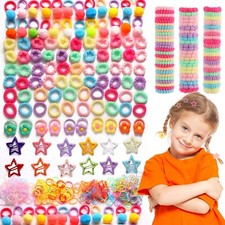 Elastic Hair Ties Hair Bands Set with Hair Clips Hair Styling Tools