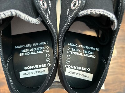 Fragment Design x MONCLER x Converse Chuck 70 Low “Black Fragment Design x MONCLER x Converse Chuck 70 Low “Black