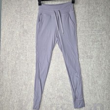 Gray Nylon  Elastane Joggers With Pockets Size S