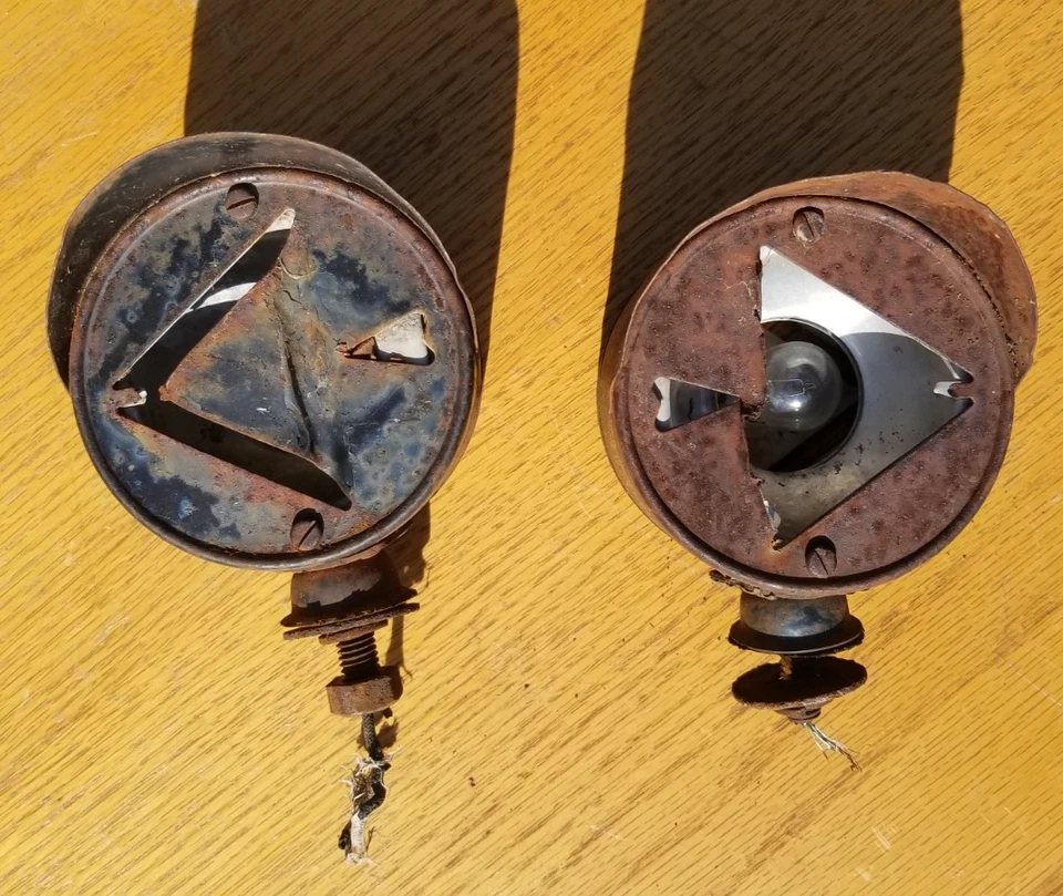 Par de luces giratorias de flecha camioneta Ford Chevrolet Dodge 1930-60 Foto 2 de 4