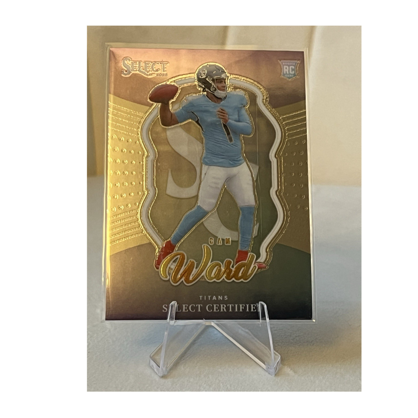 Panini 2025 Select Certified Rookie Cam Ward #2 Tennessee Titans