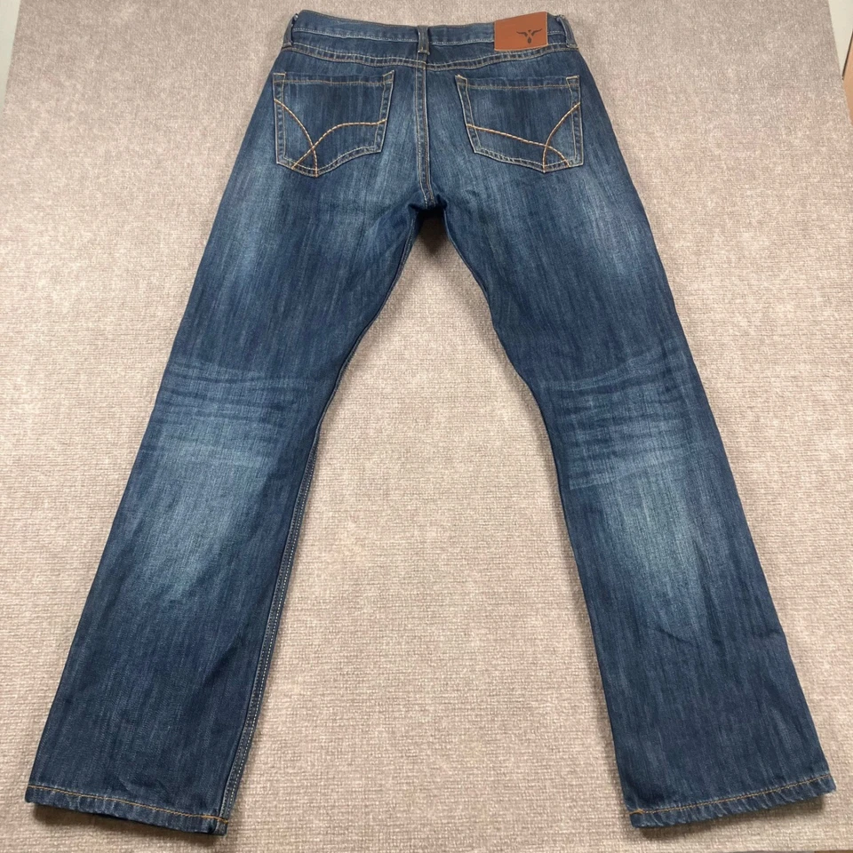 Jeans Wrangler 20X Para Hombre 34x32 Estilo 42 Bootcut Azul Denim Punto Grueso Western Foto 3 de 4