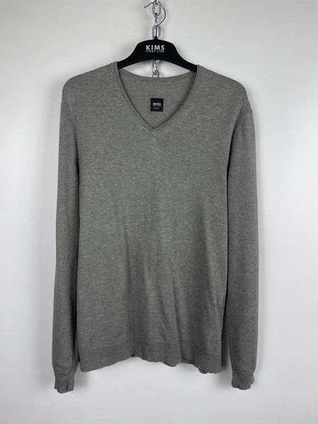 Men Hugo Boss Sweater Grey 40 /L / 48 #66TV