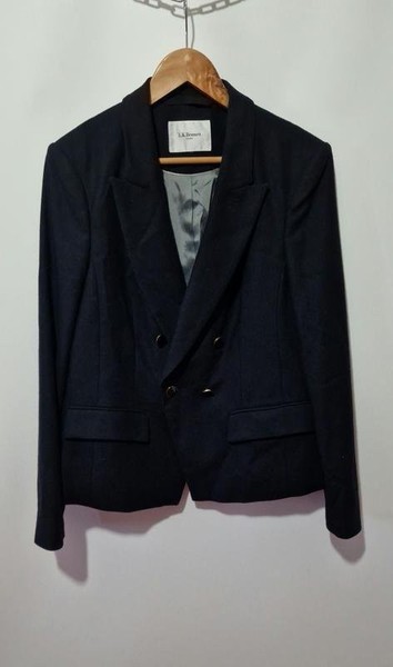 Women L.K. Bennett Blazer Black Wool XL