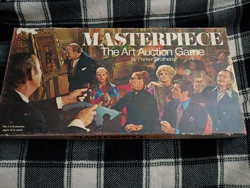 VTG Masterpiece The Art Auction Board Game 1970 Parker Brothers !