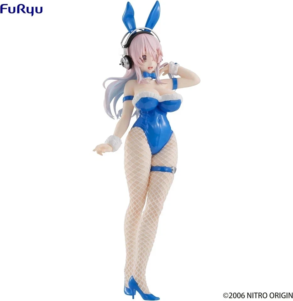 Super Sonico BiCute Bunnies Figure Blue Rabbit Ver. - FuRyu