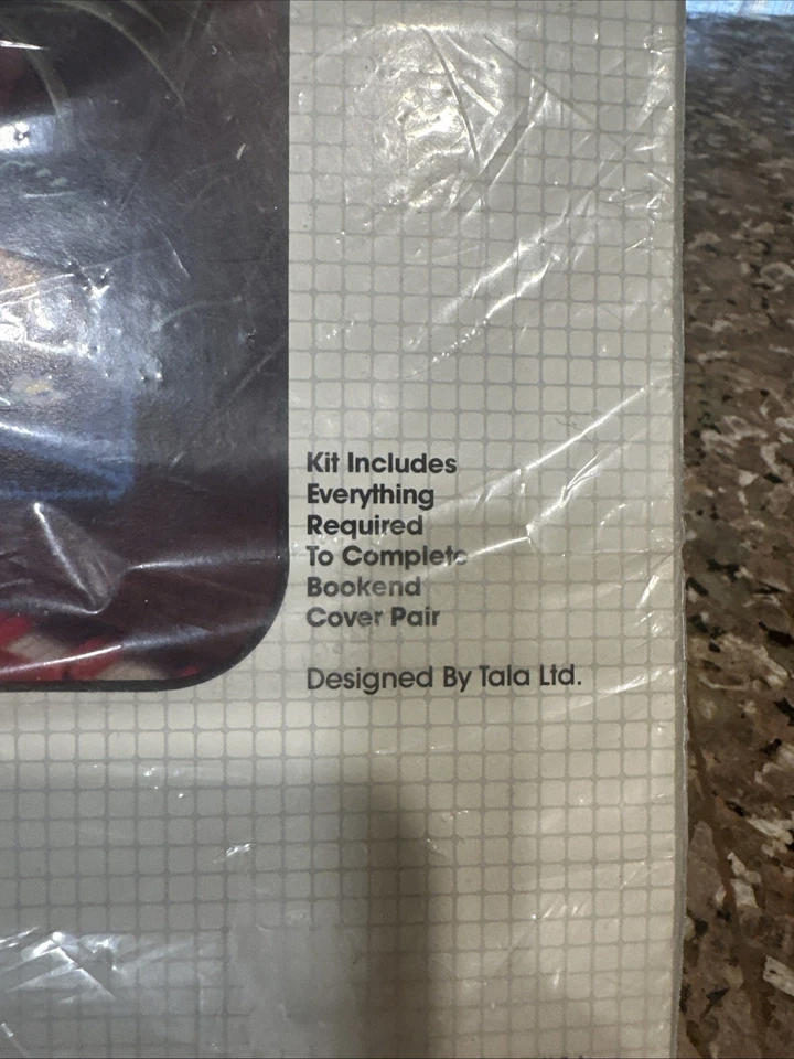 Bucilla "Unicorn" Metal Bookend Cover Pair kit #4338 plastic canvas New Vintage - Image 4 of 4