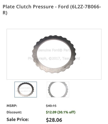 #ad #ad Genuine Ford Plate Clutch Pressure 6L2Z 7B066 R $12.00