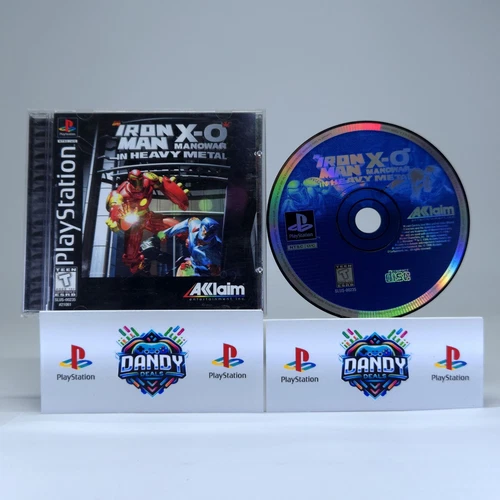 Iron Man X-O Manowar in Heavy Metal PS1 CIB W/ Manual - PlayStation