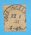 + 1868 NGC North German Confederation States #8 A2 2Kr Ober-Ingelheim Rhineland — photo 1