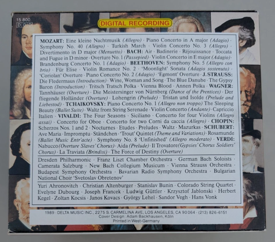 Masters of Classical Music - 10 CD Box (1989, Laserlight) - Image 3 of 4