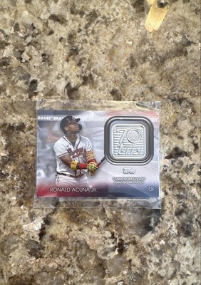 2021 Topps Update Series - Topps 70th Anniversary Manufactured Logo Patches...