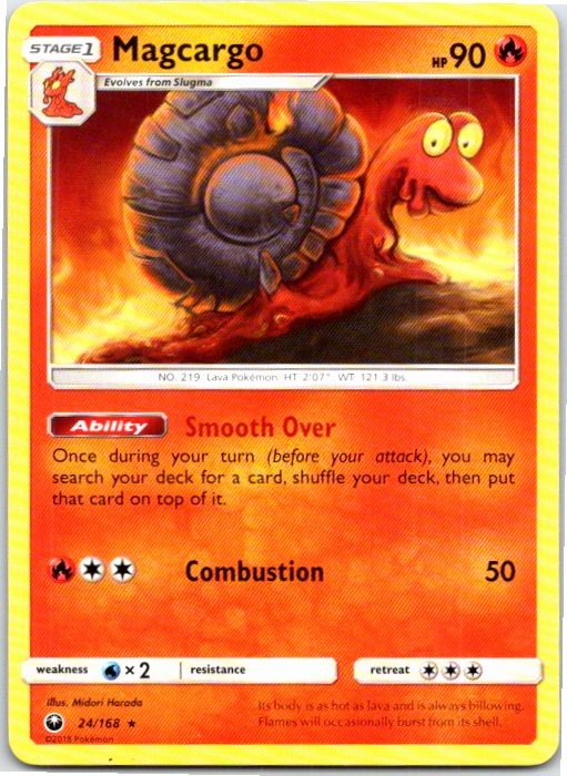 Rare Near Mint Magcargo 24/168 Celestial Storm Pokemon
