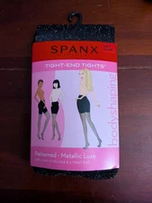 Spanx by Sara Blakelytight End Tights Pattern Metallic Luxe Size E