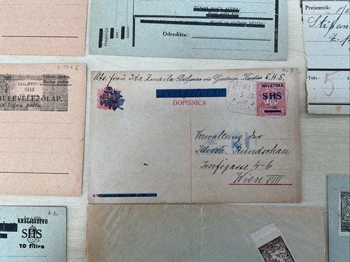 Mail Into Yugoslav Territories Postal History SHS Provisionals X14 Items *747 - Picture 8 of 22