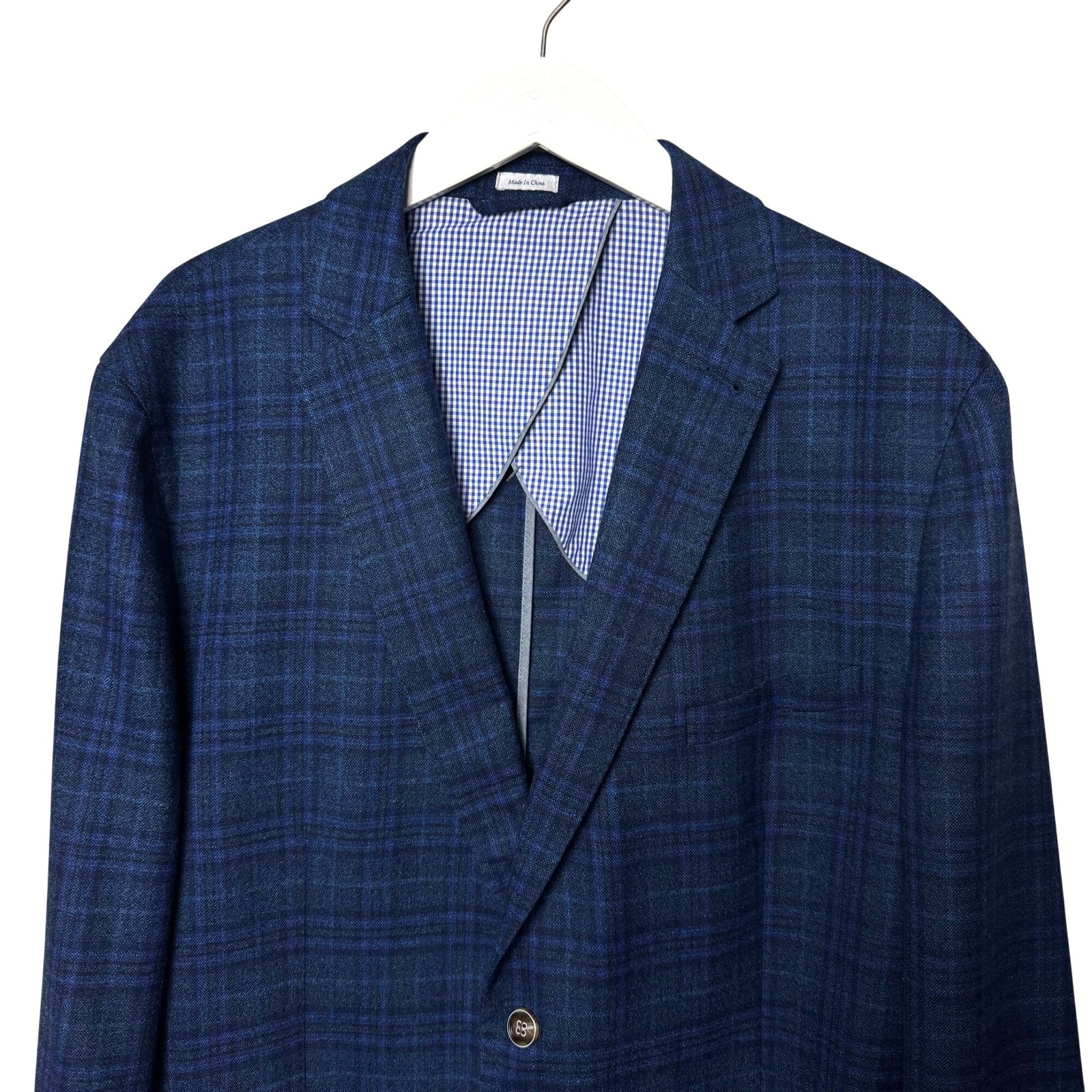 Peter Millar Blue Windowpane Soft Jacket Sport Co… - image 13