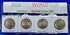 2026 México 20 Pesos FIFA WORL CUP OF SOCCER 4 Coin Set (coins Are In 2x2 Flips) — photo 1