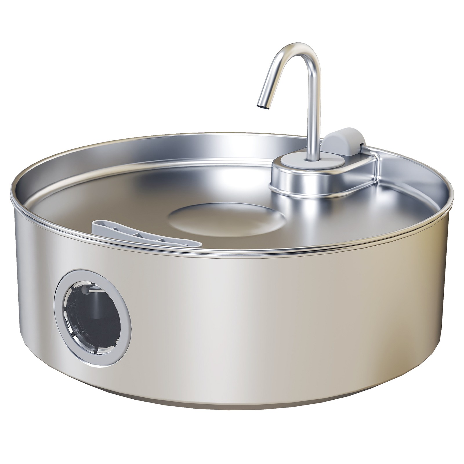 PawHut Fontana Smart 7L Acciaio Inox LED - Idratatore Evoluto