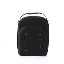 Baseball Cap Carrier Hat Box Travel Case for Hats Caps Fits 6 Hats Black Zipper