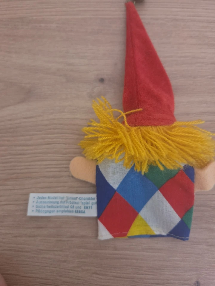 Kersa Fingerpuppe Spiel Gut Harlekin Clown - Bild 4 von 4